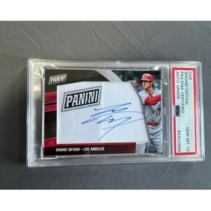 One of a kind panini Shohei Ohtani patch auto psa10
